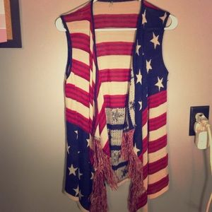 American Flag vest